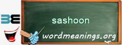 WordMeaning blackboard for sashoon